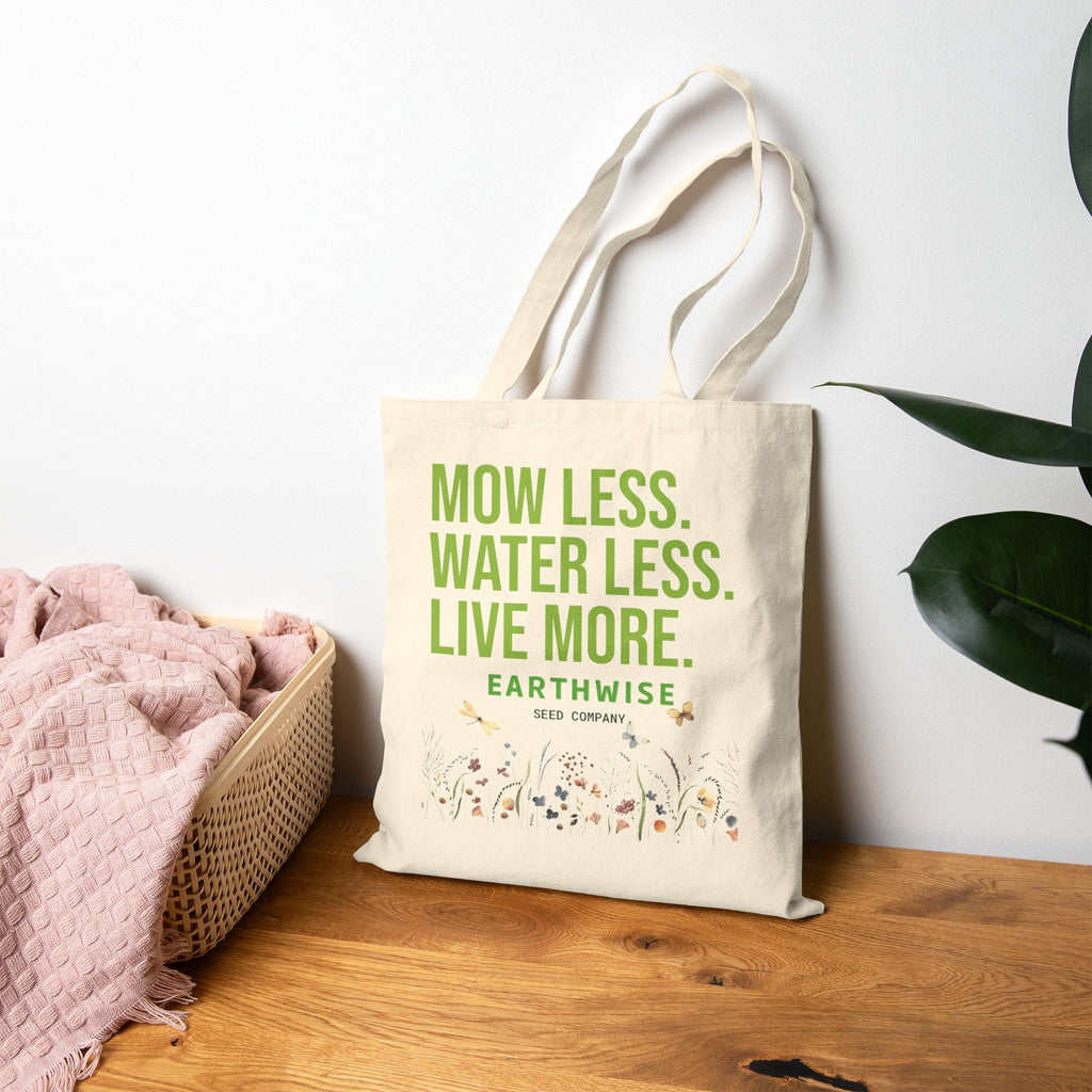 Mow Less Canvas Tote Bag