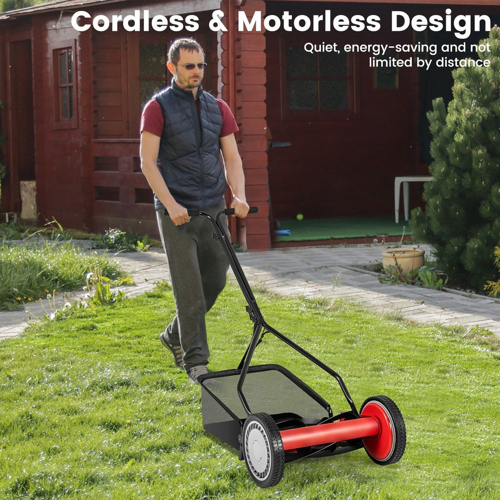 Earthwise Seed 14" Manual Reel Lawn Mower