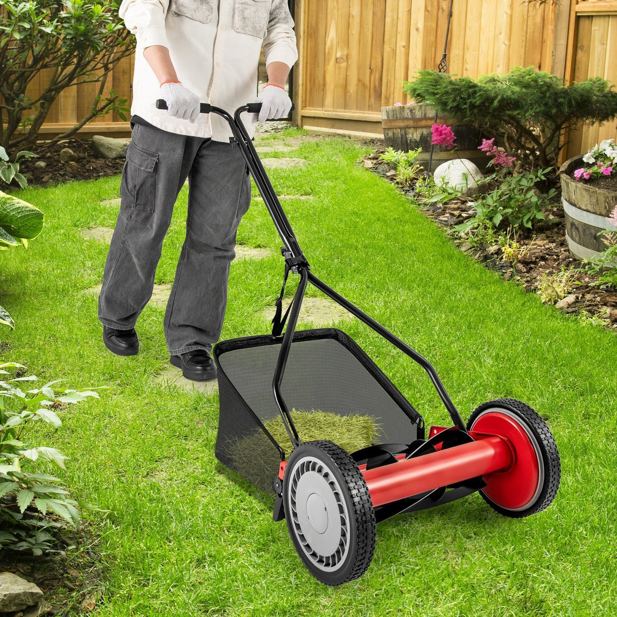 Earthwise Seed 14" Manual Reel Lawn Mower