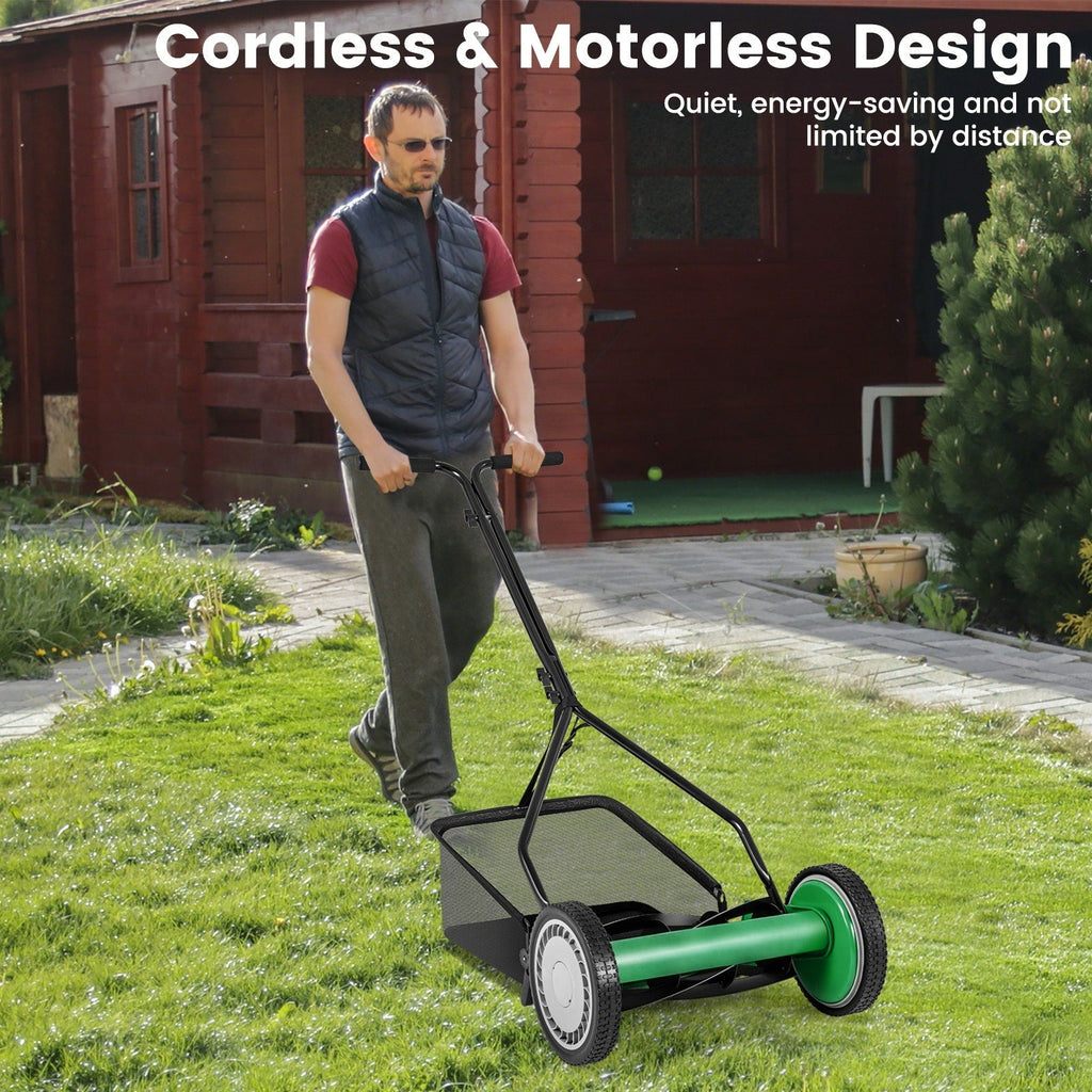 Earthwise Seed 14" Manual Reel Lawn Mower