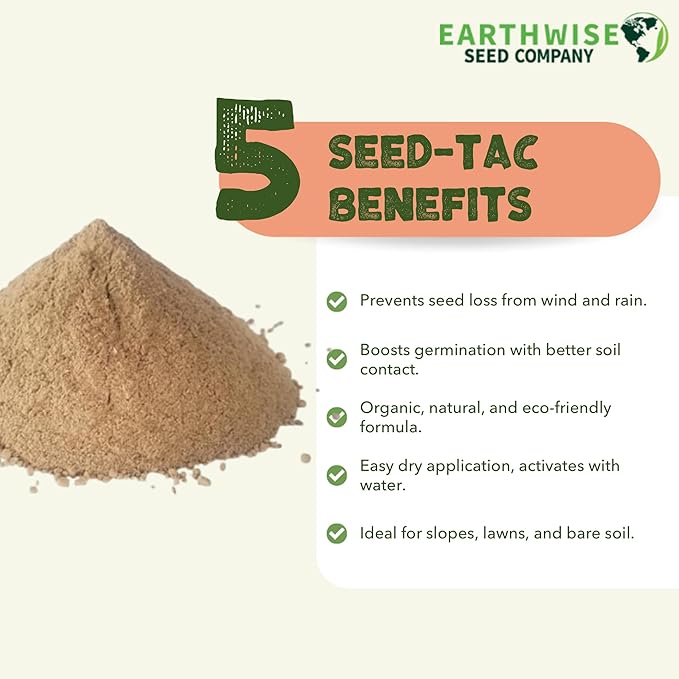 Seed-Tac™: Premium Organic Tackifier (Seed Glue) - Helps New Seed Succeed™