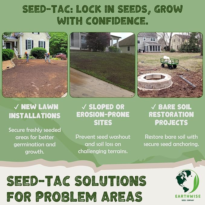 Seed-Tac™: Premium Organic Tackifier (Seed Glue) - Helps New Seed Succeed™