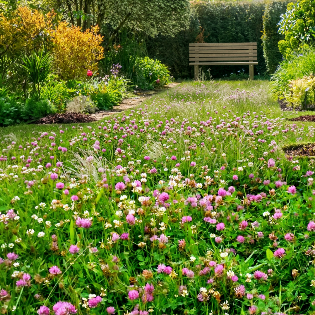 Low Grow™ No-Mow Lawn Mix – Clover & Low-Maintenance Grass Alternative